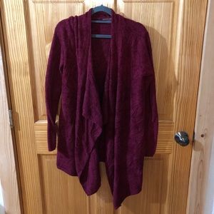 Barefoot Dreams Red Bamboo Calypso Cardigan S/M